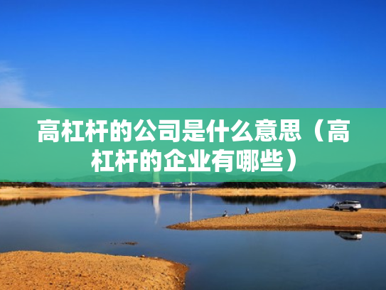 高杠杆的公司是什么意思（高杠杆的企业有哪些）