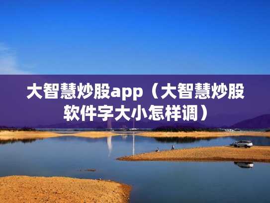 大智慧炒股app（大智慧炒股软件字大小怎样调）