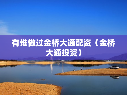 有谁做过金桥大通配资（金桥大通投资）