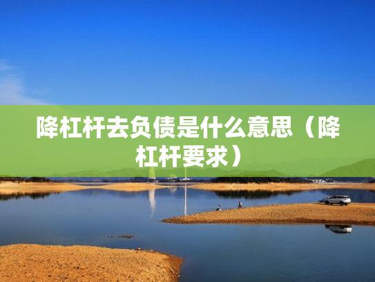 降杠杆去负债是什么意思（降杠杆要求）