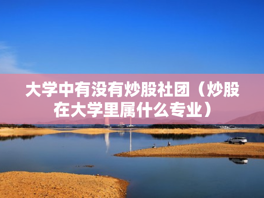 大学中有没有炒股社团（炒股在大学里属什么专业）