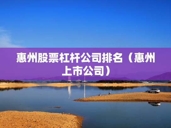 惠州股票杠杆公司排名（惠州上市公司）