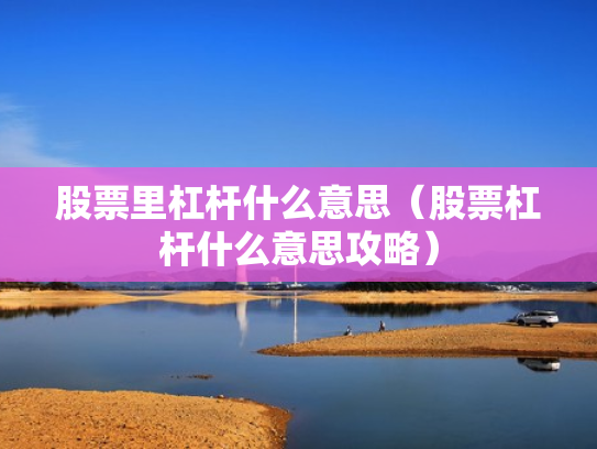 股票里杠杆什么意思（股票杠杆什么意思攻略）